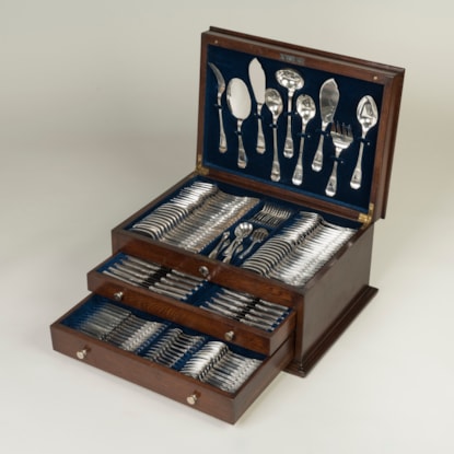 An Exceptional 173-Piece Silver Service By Tétard Frères of Paris